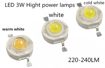 500 ADET LED 3 W yüksek güç ışık boncuk ÇİP 6000 K 8000 K 3000 K Led 3 W 45*45mli 250LM 700MA için iyi kalite 3 W-18 W Downlight