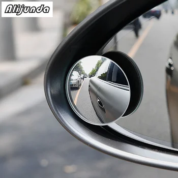 2 adet 360 derece çerçevesiz küçük yuvarlak ayna dikiz kör nokta cam ayna Volkswagen vw POLO Tiguan Passat CC Golf GTI