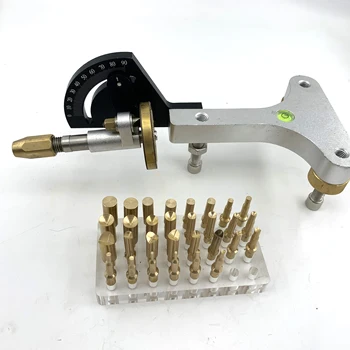 Özlü Makinesi Mücevher Kaplama Makinesi Taş Yeşim Açı Düz freze parlatma makinesi ile Ayarlanabilir dops 96 ve 64 ölçekli