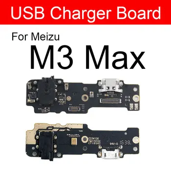 Şarj USB Jakı Bağlantı Noktası Flex Kablo Meizu Meilan İçin M3 Max M3Max USB şarj aleti yuva konnektörü Kurulu Onarım Yedek Parçalar