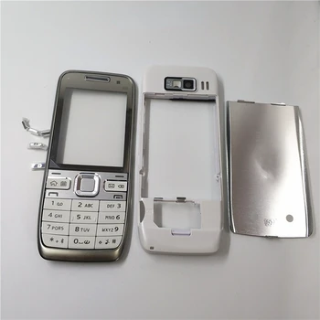 Kaliteli Orijinal Nokia E52 Konut Ön Çerçeve Pil arka kapak Tuş Takımı ile