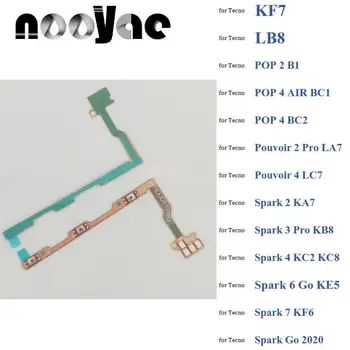 Güç Açık Kapalı Ses Düğmesi Şerit Tecno Pouvoir 2 Pro 4 Spark 2 KA7 3 Pro KB8 KC2 KC8 6 Gitmek KE5 7 KF6 2020 Güç Flex Kablo