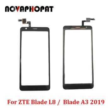 10 ADET Novaphopat Test Siyah Sensörü ZTE Blade L8 / A3 2019 / A3 Lite dokunmatik ekran digitizer Ön Cam Lens Paneli 
