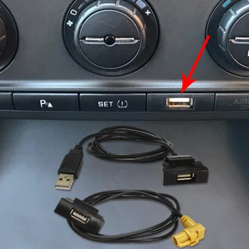 Araba CD DVD oynatıcı RCD510 RNS315 Arabirim Kablosu şarj portu U disk yuvası kablo soketi USB Adaptörü Skoda Octavia aksesuarları İçin