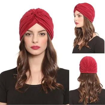 Müslüman Şapka Türban kadın Türban Headdress Sıkı Bandanalar Kemo Hint Kap saç aksesuarları Başörtüsü Eşarp Türban Kadınlar İçin