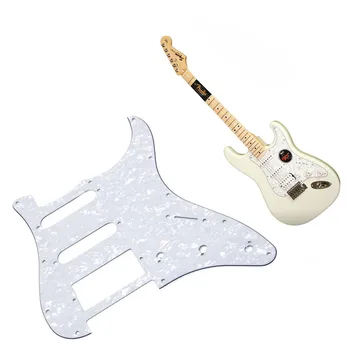 Gitar 3 Katlı Pickguard Scratch Plaka Stratocaster Beyaz İnci yüksek kalite