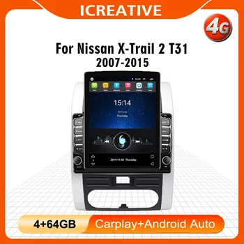 4G Carplay Android Autoradio Nissan X-Trail 2 İçin T31 2007-2015 2 Din 9.7 