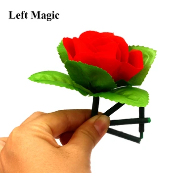 5 Adet / grup Romanric Katlanır Görünen Gül Çiçek Sihirli Hileler Profesyonel Sokak Büyücü Prop Illusion Sofita Close Up Magic