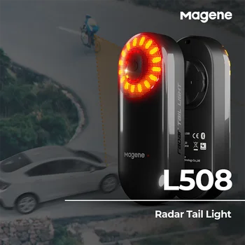 Magene Radar Bisiklet Kuyruk Lambası L508 su geçirmez LED Bisiklet Kuyruk Lambası Bisiklet Arka Fren Algılama ışığı sele koltuk Sonrası Şarj