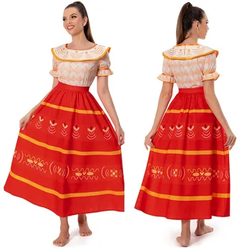 Dolores Madrigal Cosplay Kostüm Kıyafetler Cadılar Bayramı Karnaval Elbise