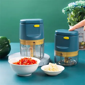 Kırıcı Ezici Makinesi Sarımsak Kıyıcı USB kıyma makinesi mini sebze kesicisi gıda işleyen blender mutfak gereçleri kıyma makinesi