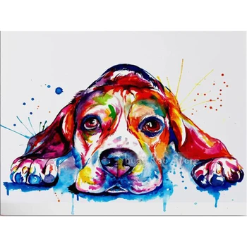 Hayvan Köpek Beagle DIY 3D Tam Elmas Mozaik Elmas Nakış Elmas Seti noel hediyesi Ev Dekor İç El Sanatları