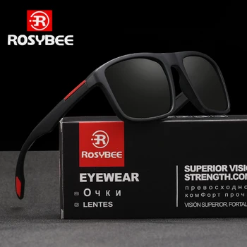 Sıcak Satış TR90 Polarize Güneş Gözlüğü moda Erkek Kadın Klasik Kare Sürüş güneş gözlüğü Erkek Moda Siyah Shades UV400 óculos
