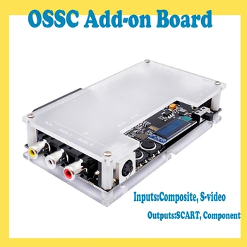 OSSC Add-on Board Linedouble ve Yumuşatma Modu Kompozit ve S-video Girişi NTSC / PAL Retro Oyun konsolu aksesuarları