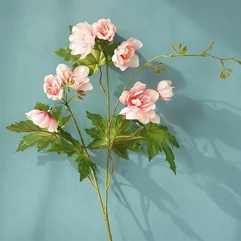 YENİ Kapok Lotus Uzun şube yaprakları ile yapay çiçekler ev dekor flores artificiales sahte çiçek fleur artificielle