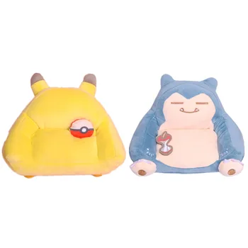 Pokemon Anime Pikachu Snorlax Kawaii peluş oyuncaklar Kanepe Şekli Pikachu Snorlax Peluş Bebek Kızlar İçin noel hediyesi