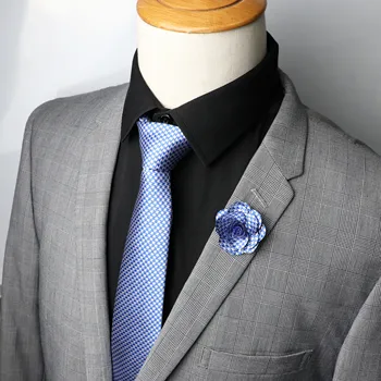 Yüksek kaliteli Renkli Noktalar Klasik Resmi Moda Kravat Seti Broş Ok ipek kravatlar Pin Kravat İğnesi Giyim Aksesuarları için