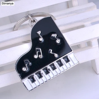 Sıcak Erkekler Popüler Piyano anahtarlık Yeni metal Anahtarlık Kristal İş hediye araba anahtarlık parti hediye Takı K2020