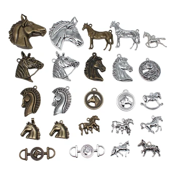 5 adet Charms At & At Başkanı Antik Bronz Gümüş Renk Kolye Antik Takı Yapımı DIY El Yapımı Zanaat