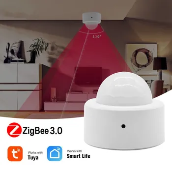 CORUİ TUYA Zigbee3. 0 İnsan Hareket Sensörü Kablosuz Akıllı PIR Hareket Sensörü Zigbee İle Çalışır Ağ Geçidi Tuya Akıllı Yaşam App