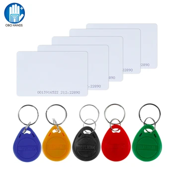 10 adet 125KHz RFID Keyfobs Erişim Kontrol Kartları NFC Jetonu EM4100 TK4100 KİMLİK Anahtar Kartı RFID Anahtarlıklar Etiketleri ABS Su Geçirmez