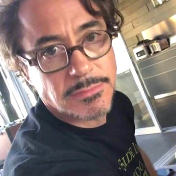 Demir Adam Robert Downey. Jr Gözlük Erkekler için El Yapımı Asetat Düzensiz Yuvarlak Gözlük Çerçevesi Erkek Küçük Nerd Diyoptri Gözlük