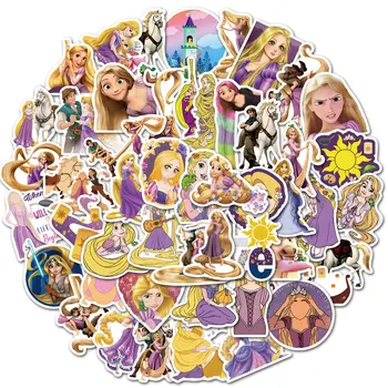 10/50 ADET Disney Çizgi Film Tangled Rapunzel Çıkartmalar DIY Dizüstü Telefon Gitar Bagaj su geçirmez Etiket Çocuk Oyuncak Kız Hediyeler
