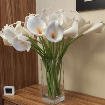 5 Adet gelinçiceği Buket yapay çiçek Düzenleme Gerçek Dokunmatik PU gelinçiceği Centerpieces Düğün Ev Dekor İçin Masa Çiçek