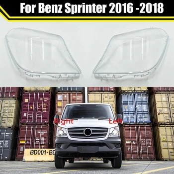 Araba Ön Far Kapağı Cam Lamba Kabuk lens camı Kapaklar kafa lambası ışığı Abajur Mercedes-Benz Sprinter 2016 2017 2018