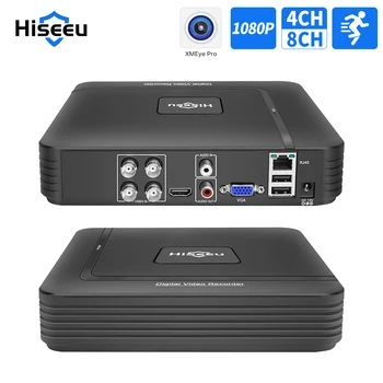 Hiseeu 8CH / 4CH DVR Kaydedici AHD CCTV Dijital Video Gözetim Kamera Sistemi Xmeye DVR Onvif 1080P Analog Güvenlik Kamera