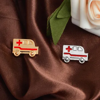 Kırmızı Çapraz Ambulans Rozetleri Pimleri Broş Yaka Pin Tıbbi Doktor Hemşire Tıp Fakültesi mezuniyet hediyesi Hemşire Takı
