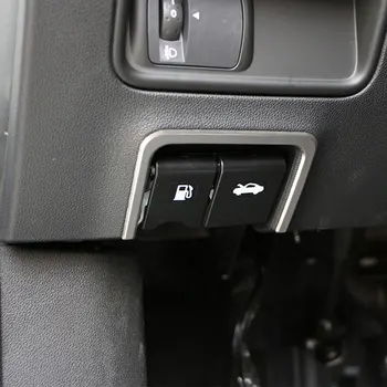 Carmilla Paslanmaz Çelik Araba Yakıt Tankı Anahtarı Trim Hood Anahtarı Kapak Sticker Renault Koleos için Samsung QM6 2016 2017 2018 Araba