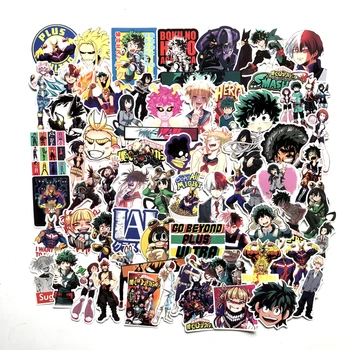 70 adet / grup My Hero Academia Çıkartmalar Klasik Japonya Anime Sticker Modern Popüler Dizüstü Bagaj Araba Kaykay Telefon Çıkartması