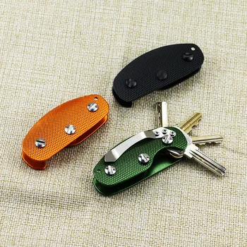 Moda Metal Anahtar Cüzdan DIY EDC Cep Anahtar Organize akıllı Anahtarlık Cüzdan Metal Araba Anahtarları Tutucu Toplayıcı Kahya Anahtarlık