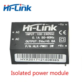Ücretsiz kargo 15 adet/grup HLK-PM01 90 ila 264 V AC 5 V 600mA DC izole anahtarlama güç kaynağı modülü CE sertifikalı