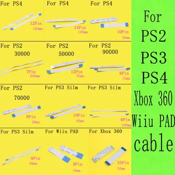 1 ADET Flex Kablo İçin PS2 için PS4 / PS3 ince Wii U pad 30000 50000 77000 79000 90000 7000x75000 77000 Güç Sıfırlama Anahtarı Şerit