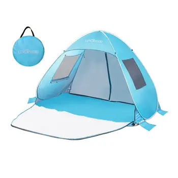 Otomatik Anında kolay kurulan çadır Taşınabilir plaj çadırı Hafif Açık UV Koruma Kamp balıkçı çadırı Cabana Güneş Barınak 2021