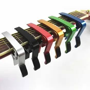 Marka Yeni Elektro Gitar Capos Metal Guitarra Capo Hızlı Değişim Kelepçe Anahtar Akustik Klasik Gitar Capo Parçası Aksesuarları