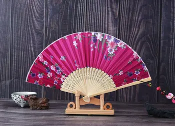 Çin Tarzı Vintage El Fan katlanır yelpazeler Dans Düğün Parti Favor Çin Dans Partisi Ev Dekorasyon Süs katlanır yelpazeler