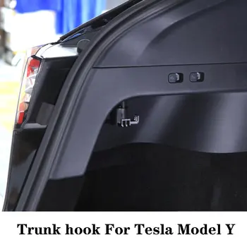 Tesla Modeli Y Araba Kargo Arka Bagaj Kanca Tutucu Anti-Sallanan alışveriş çantası Askısı