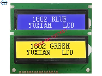 1602C lcd ekran yeşil modülü ekran 84 * 44mm HD44780 BC1602H 15PİN LEDA 16PİN LEDK 1602C