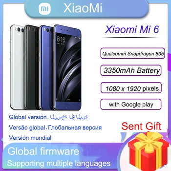 xiaomi 6 smartphone 5.15 inç 1080x1920 piksel Android 7.1.1 Parmak İzi 3350 mAh Hızlı şarj küresel sürüm cep telefonu