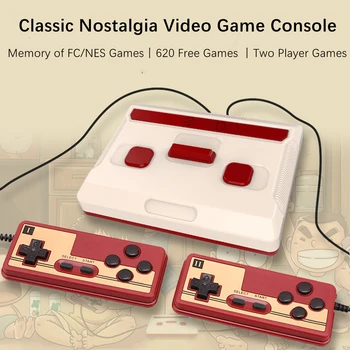 Mini Retro konsolu 620 Ücretsiz Oyunlar video oyunu konsolları iki gamepad aile TV video oyunu ing nes dendy 8 bit mini oyun