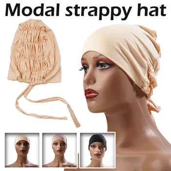 Saten Astarlı Başörtüsü Modal Elastik Müslüman Kadınlar Underscarf Kaput Yumuşak İnce Rahat İç Başörtüsü Undercap İslam Bayan Şapkalar