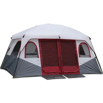 Açık lüks çadır 6-12 kişi artış yüksekliği ve yağmur fırtınası geçirmez çift katmanlı kamp çadırları inşa etmek gerekir
