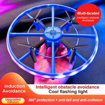 2.4 G Mini UFO Drone İle led ışık S126 El Algılama Kızılötesi RC Helikopter Quadcopter Modeli İndüksiyon Drone Hediyeler Oyuncaklar çocuk için