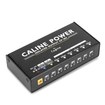 Caline CP-202 Gerçekten İzole Güç Kaynağı 36W 8 Çıkış 9V/12V/15V/18V Gitar Efekt Pedal Adaptörü ve 10 Kablo