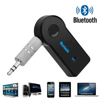 2in1 kablosuz bluetooth 5.0 Ses Alıcısı Verici Stereo AUX USB 3.5 mm Jack PC Kulaklık Araç Kiti Kablosuz Adaptör