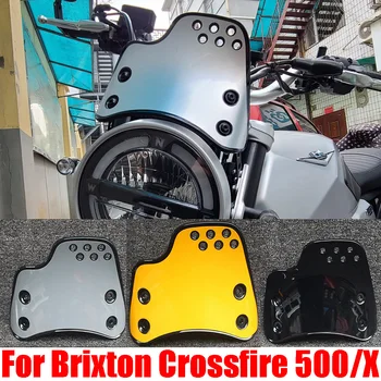 Brixton Crossfire için 500 X 500X Motosiklet Aksesuarları Retro Cam Fairing Cam rüzgar deflektörü Enstrüman Koruma