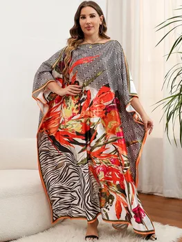 Kadınlar İçin afrika Elbise Dubai Arapça İnce Nijerya Abayas Çiçek İslam Maxi Elbise Müslüman Moda Abaya 2023 Afrika Giyim